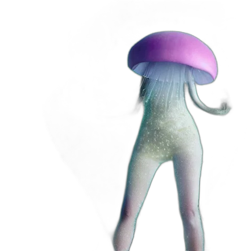 hat, creature, umbrella, hair transparent PNG cut-out