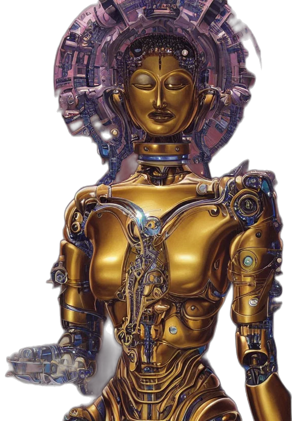 robot, jewelry, mask, concept art transparent PNG cut-out