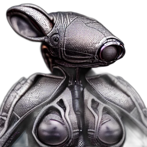 robot, creature, 3d render, concept art transparent PNG cut-out
