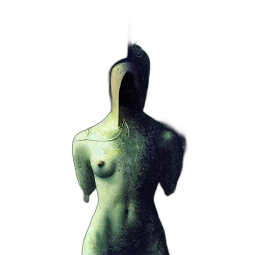 dress, mask, jewelry, staff transparent PNG cut-out