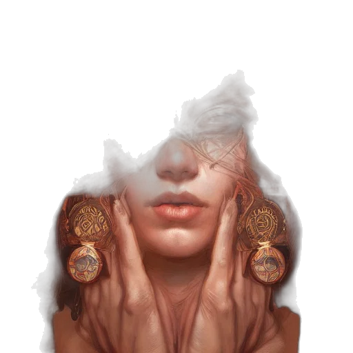 face, mask, crown, jewelry transparent PNG cut-out