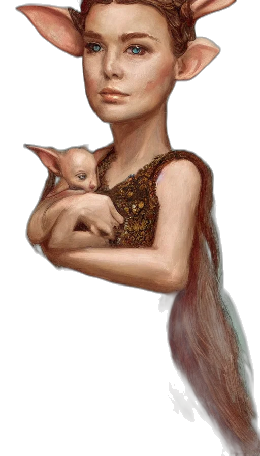 animal, creature, dress, face transparent PNG cut-out