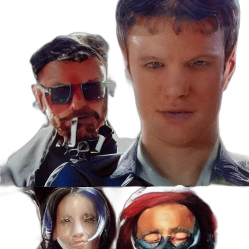 mask, face, cyberpunk, photorealistic transparent PNG cut-out
