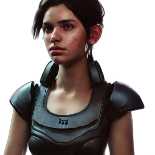 face, robot, staff, concept art transparent PNG cut-out