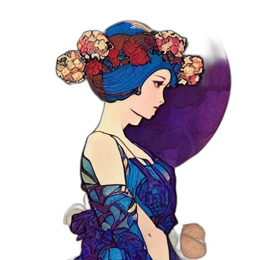 dress, jewelry, crown, fantasy art transparent PNG cut-out