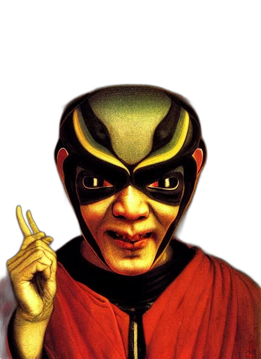 mask, face, creature, comic book art transparent PNG cut-out