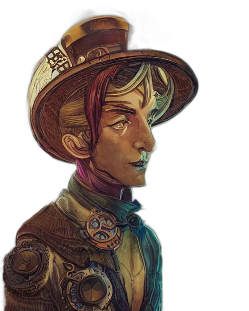hat, staff, face, crown transparent PNG cut-out