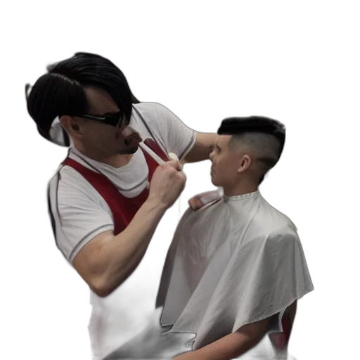 hair, staff, mask, face transparent PNG cut-out