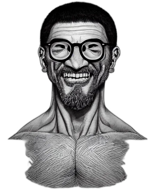 face, jacket, staff, animal transparent PNG cut-out