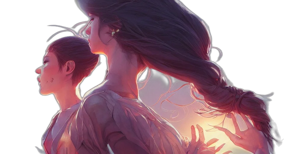 hair, dress, fantasy art, concept art transparent PNG cut-out