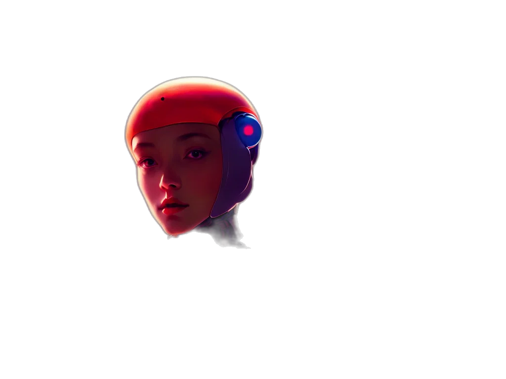 robot, face, mask, hat transparent PNG cut-out