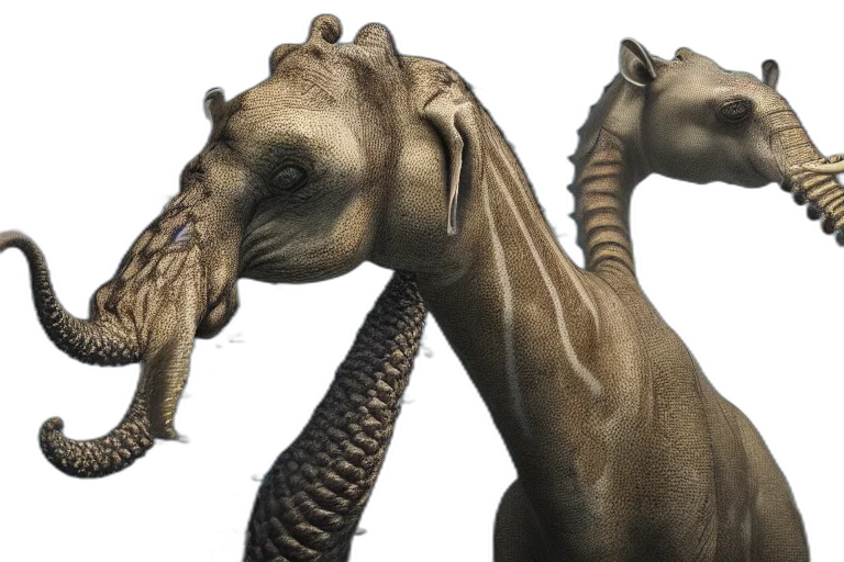 creature, animal, dragon, staff transparent PNG cut-out