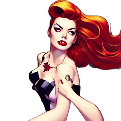 comic book art, concept art, cartoon, fantasy art transparent PNG cut-out