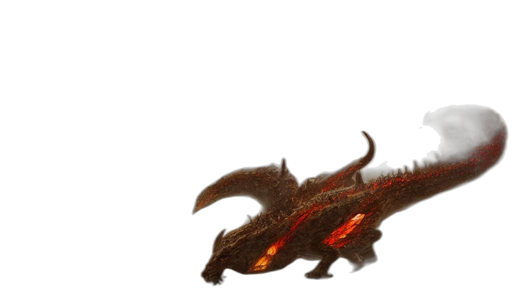 dragon, creature, animal, weapon transparent PNG cut-out