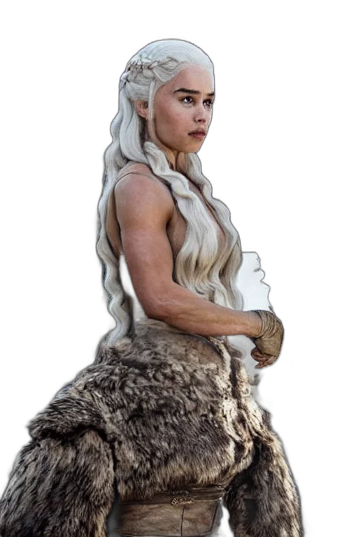 dragon, dress, hair, creature transparent PNG cut-out