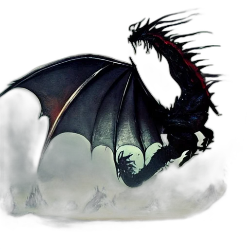 dragon, creature, staff, animal transparent PNG cut-out