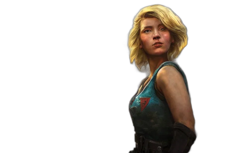 face, concept art, cyberpunk, photorealistic transparent PNG cut-out