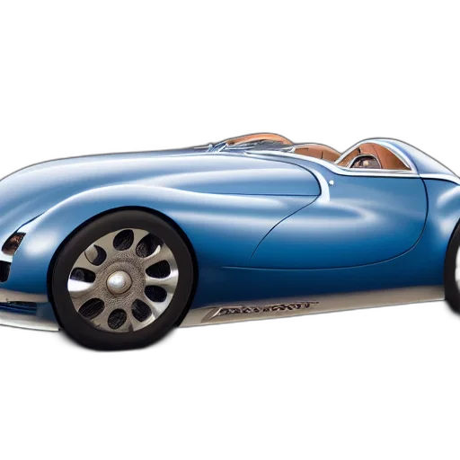 car, 3d render, concept art, photorealistic transparent PNG cut-out