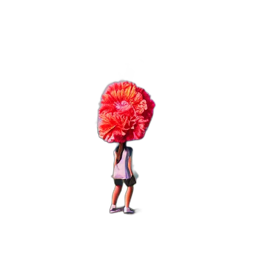 umbrella, hair, hat, flower transparent PNG cut-out
