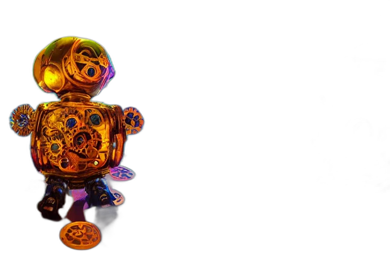robot, jewelry, 3d render, concept art transparent PNG cut-out