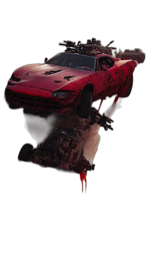 car, weapon, animal, creature transparent PNG cut-out