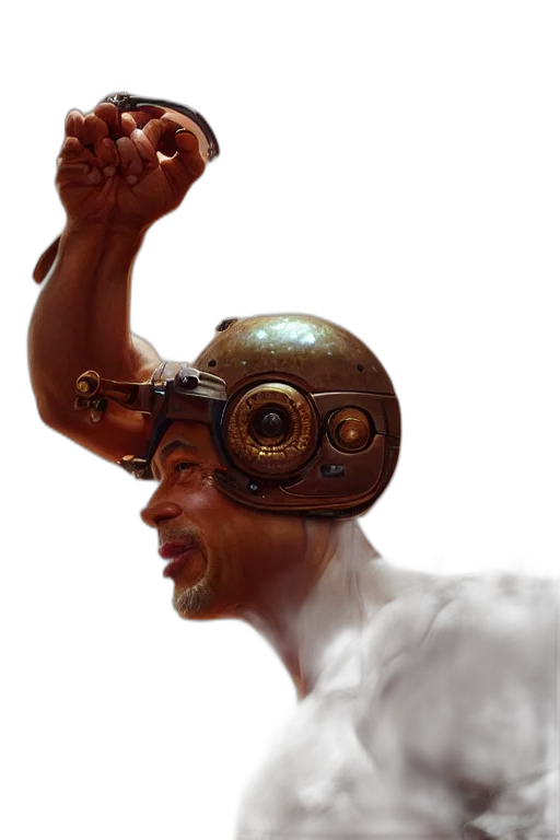 robot, mask, staff, face transparent PNG cut-out