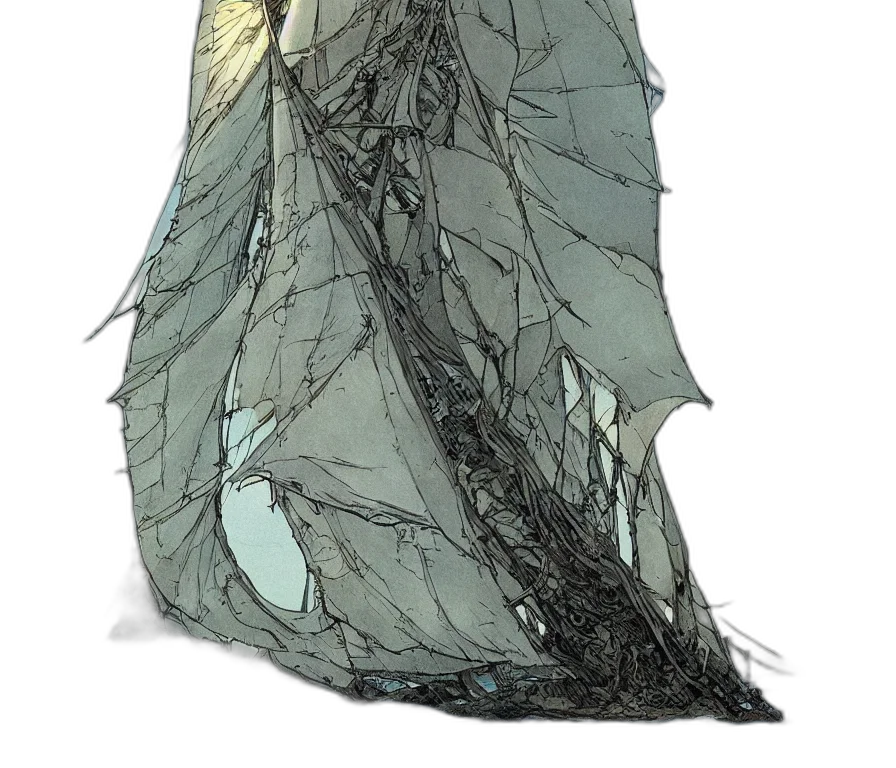dress, dragon, jacket, crown transparent PNG cut-out
