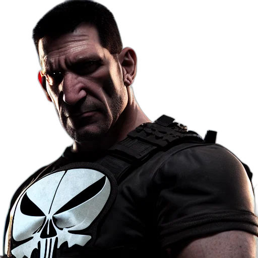 face, comic book art, concept art, 3d render transparent PNG cut-out