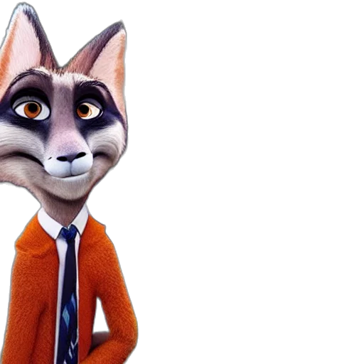 staff, animal, jacket, 3d render transparent PNG cut-out