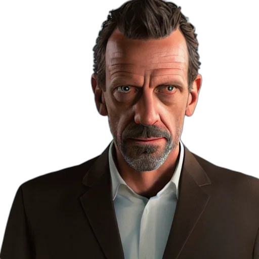 face, staff, jacket, robot transparent PNG cut-out