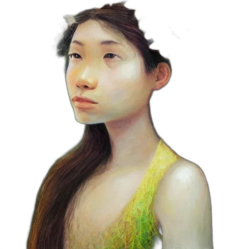 face, mask, dress, hair transparent PNG cut-out