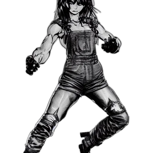 comic book art, concept art, cartoon, cyberpunk transparent PNG cut-out