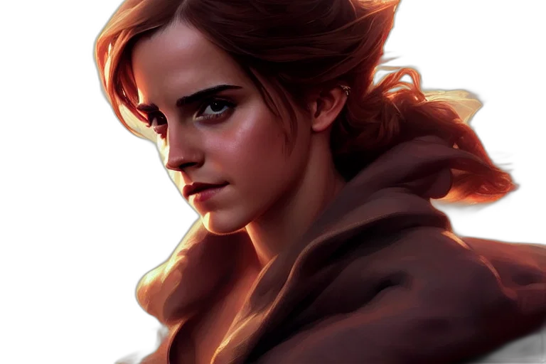 face, jacket, fantasy art, concept art transparent PNG cut-out
