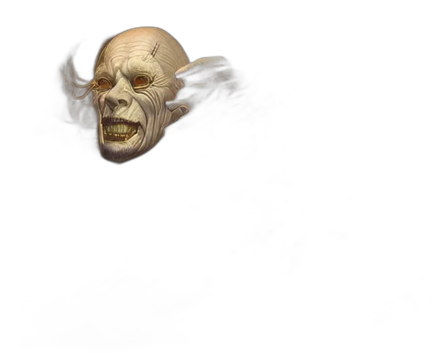 mask, face, creature, staff transparent PNG cut-out