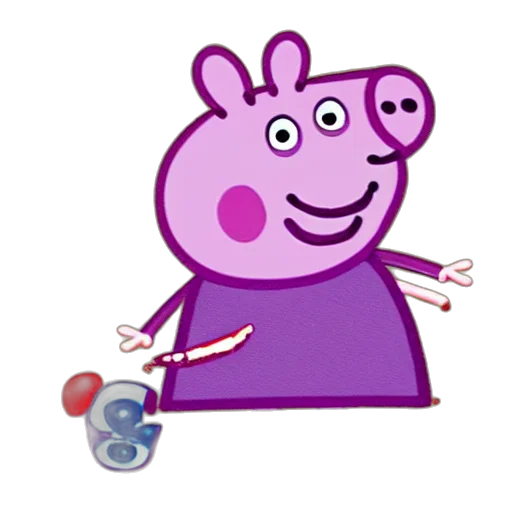 staff, animal, cartoon, 3d render transparent PNG cut-out