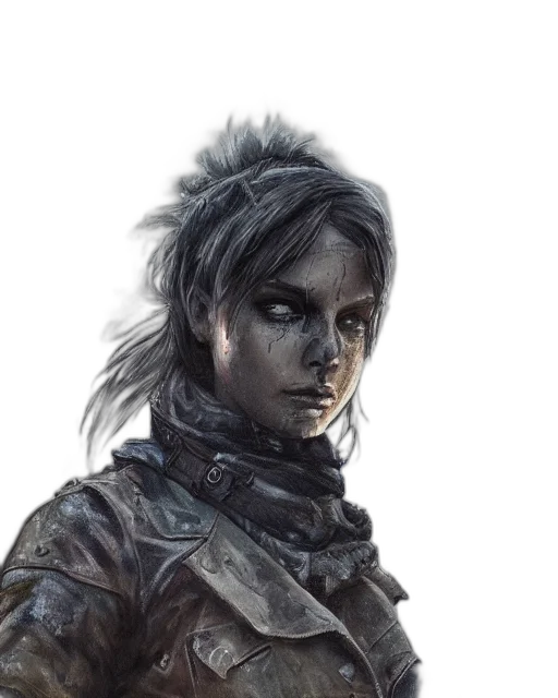 face, staff, dragon, fantasy art transparent PNG cut-out