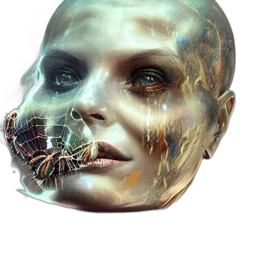 mask, face, robot, creature transparent PNG cut-out