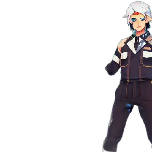 jacket, staff, concept art, pixel art transparent PNG cut-out