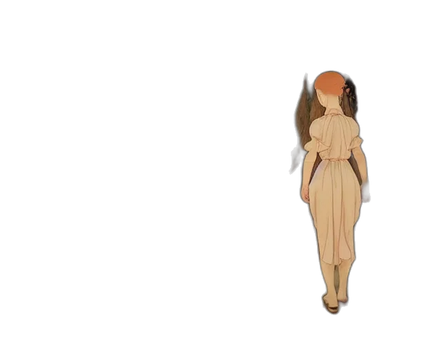 dress, jewelry, hair, mask transparent PNG cut-out