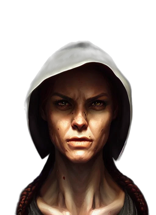 face, jacket, mask, staff transparent PNG cut-out