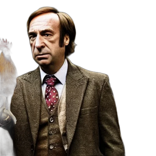 saul, goodman, rooster, medieval transparent PNG cut-out