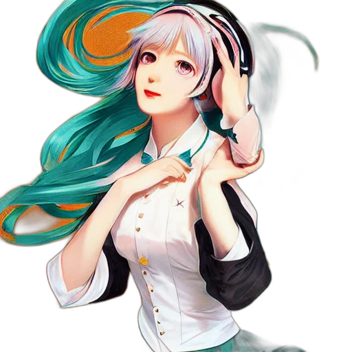 staff, dress, robot, face transparent PNG cut-out