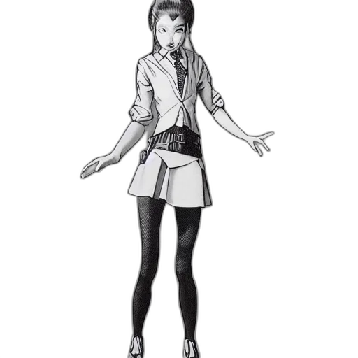 jacket, staff, dress, concept art transparent PNG cut-out