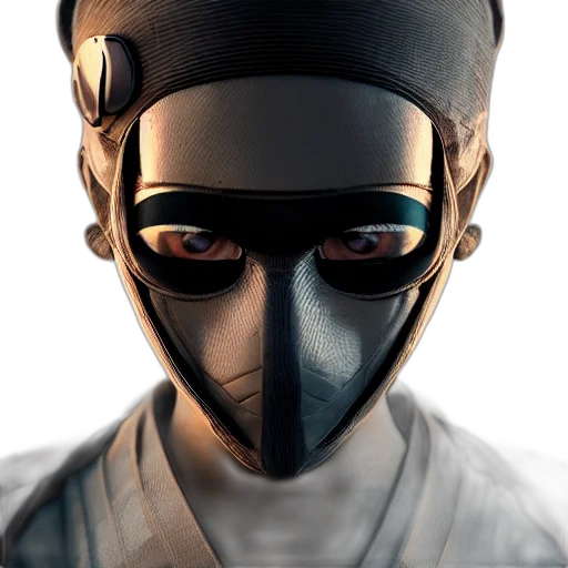mask, robot, face, staff transparent PNG cut-out