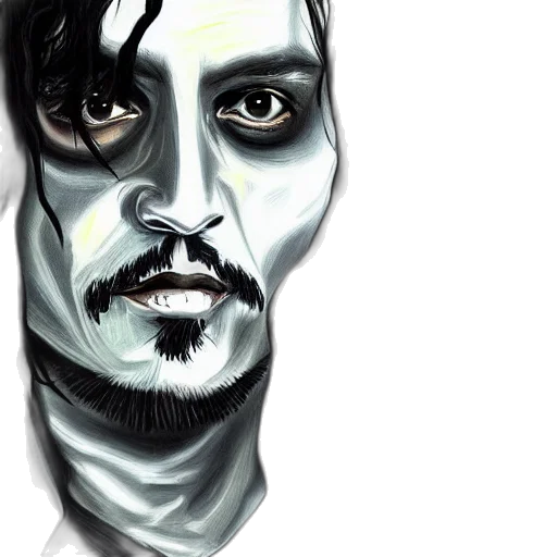 face, mask, photorealistic, comic book art transparent PNG cut-out