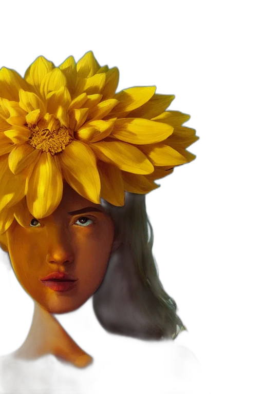 crown, flower, face, mask transparent PNG cut-out