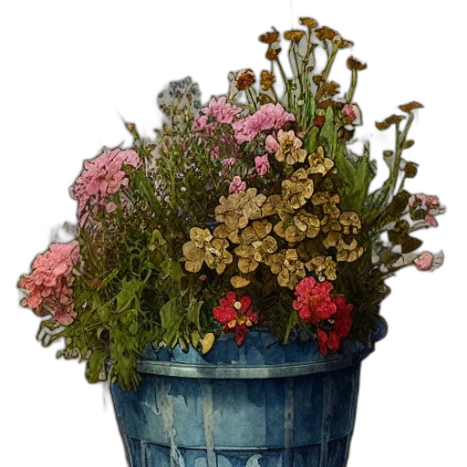 crown, flower, photorealistic, 3d render transparent PNG cut-out