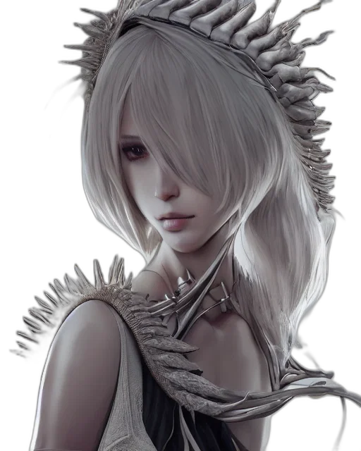 dragon, crown, hair, jewelry transparent PNG cut-out