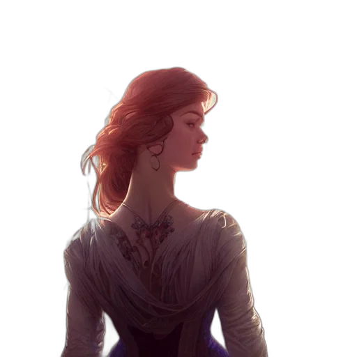 dress, crown, face, sword transparent PNG cut-out