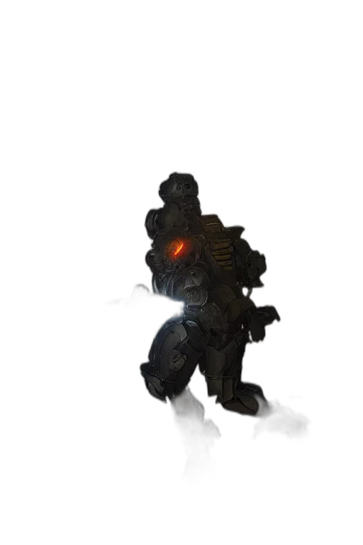 robot, weapon, creature, staff transparent PNG cut-out